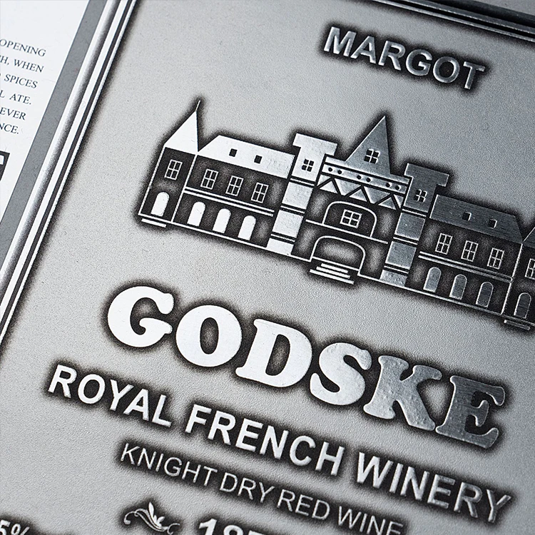  Печать винных этикеток оптовые и Индивидуальные китайские винные металлические этикетки