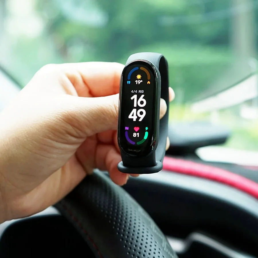 Оригинальные Смарт-часы Xiaomi Band 6 с онлайн-режимом температуры для музыки браслет M6 Redmi Mi Huawei