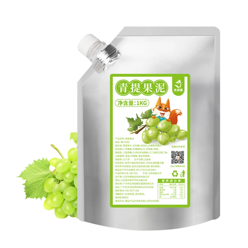 1kg Hot Sale Fresh Green Grapes Flavor Fruit Jam Concentrate
