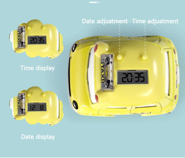 Car Toys Die Cast Vehicles Digital Watch 2 in 1 Wrist Pals Toy Touch Change Music & Colorful Lights Kids Educational Toddler Toy