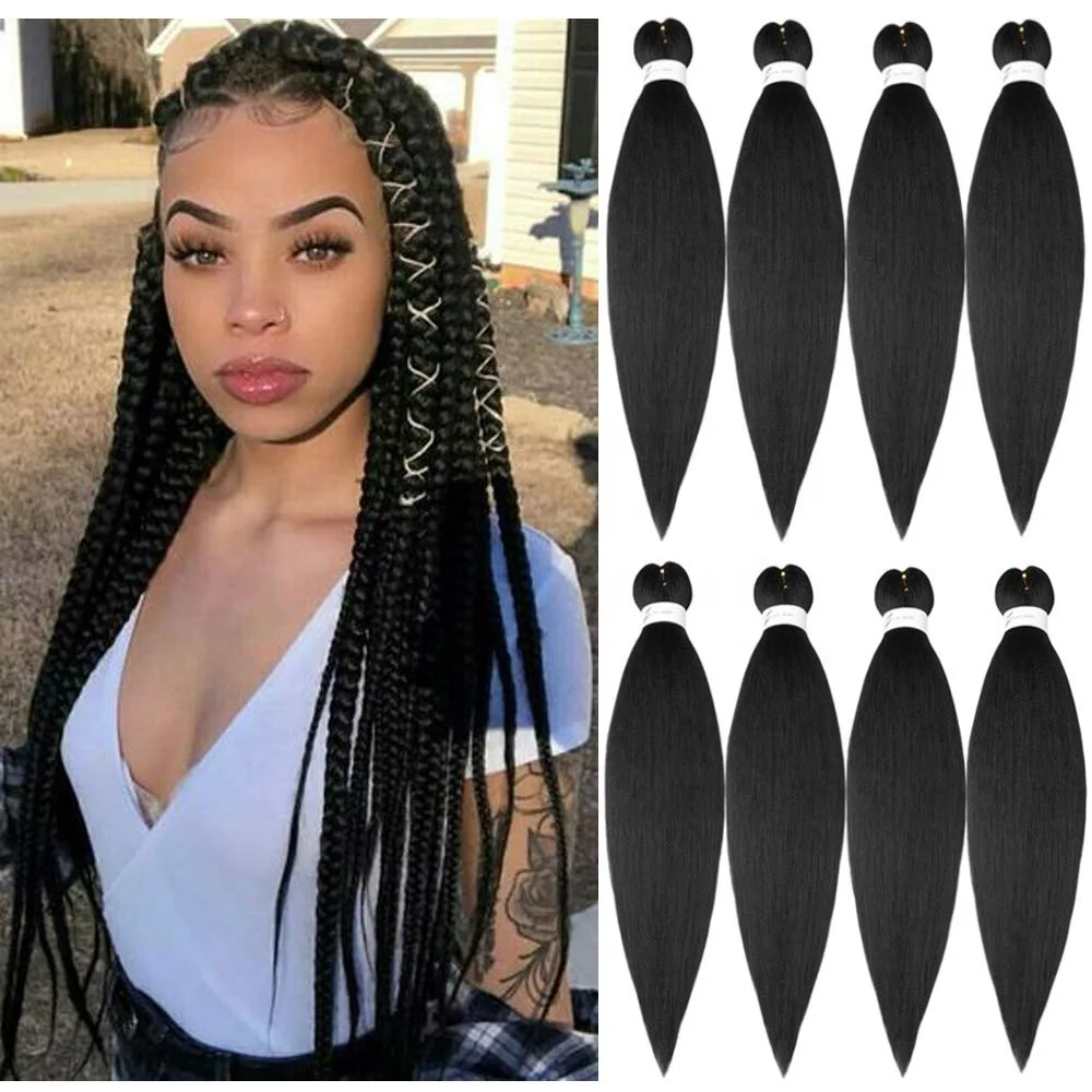 
2 for $1 Jumbo Braid Braids Pre Stretched Ombre Expressions African Crochet Ez Extensions Synthetic Braiding Hair 