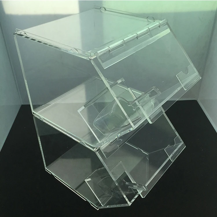 Stackable Acrylic Candy Bin with Plastic Scoop