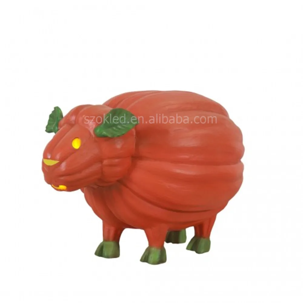 Multiple Large Animal Pumpkin Halloween Scary Pumpkin Statues Decoration Outdoor Fiberglass Giant Haunted Decoration