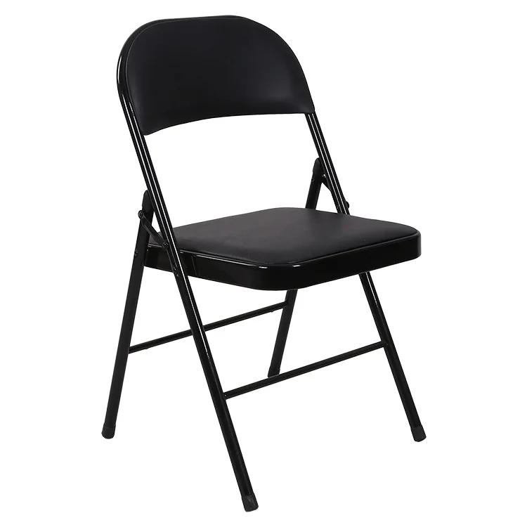 Wholesale Cheap Black Metal Folding Chair Folding Metal Chair