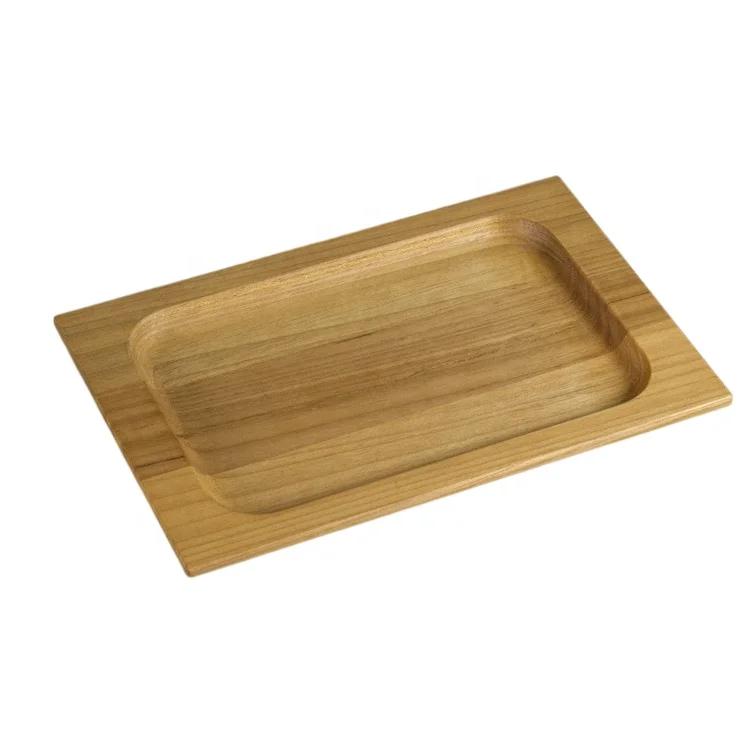 
Wholesale Price Home Furniture Beech Rectangular Wooden Plates 