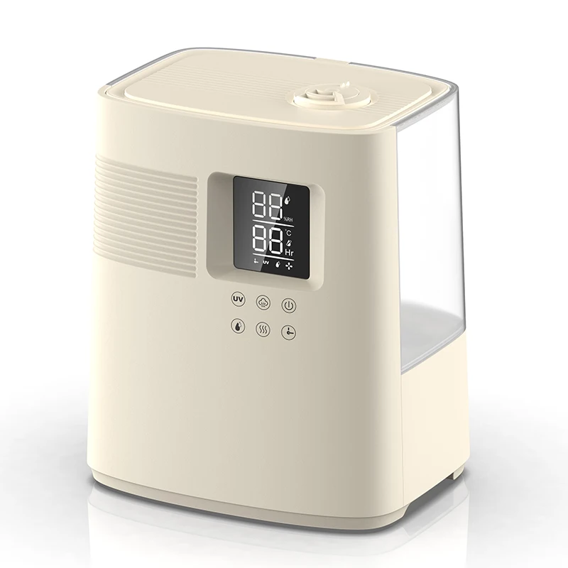 Smart 6L Easy Clean Ultrasonic Mist Maker Fogger Big Size Large Capacity Boil Cool Warm Mist Hybrid Air Humidifier For Home