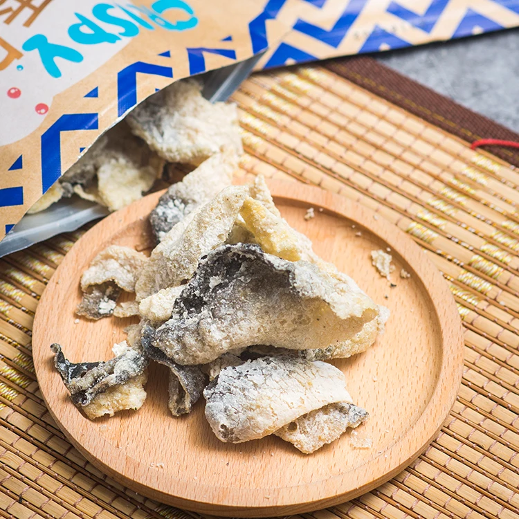 
wholesale super value big package fried crispy fish skin 