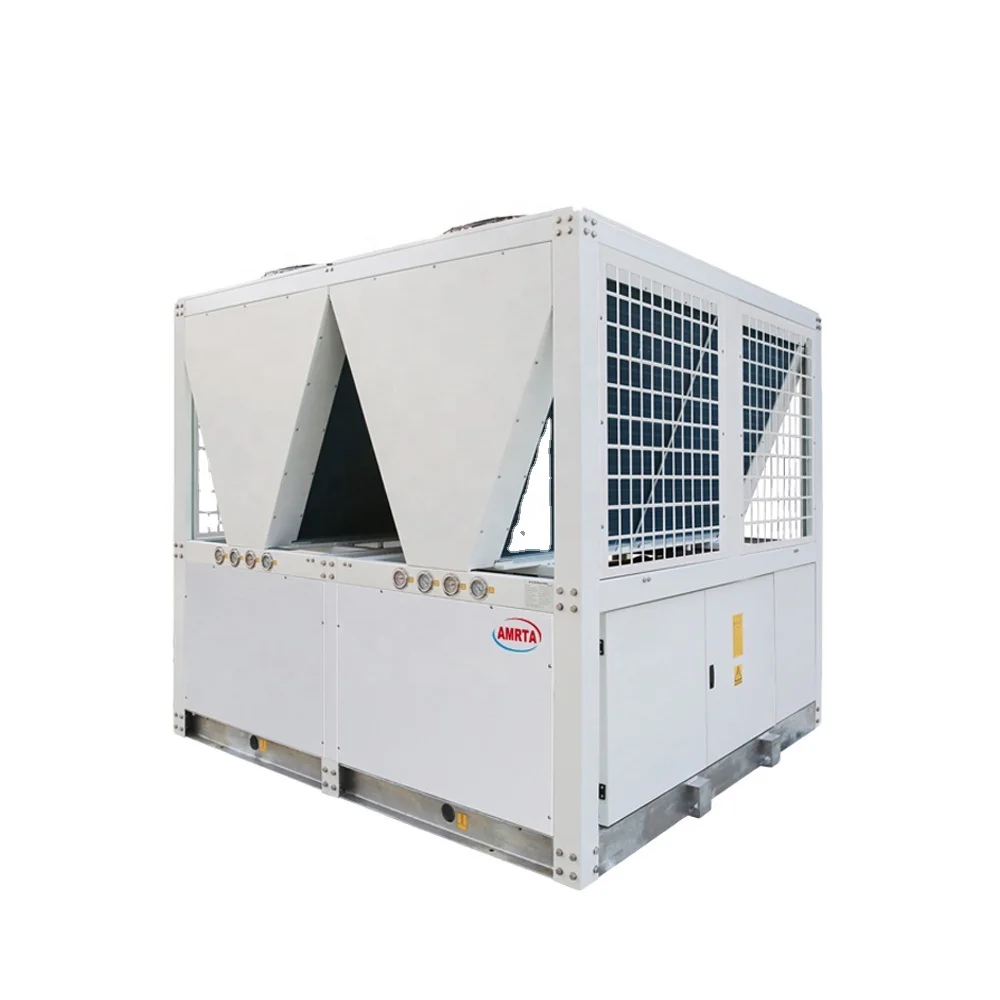 130kW Food Cooling Machine Free Cooling DC Inverrer Air to Water HVAC System Air Cooled Water Chiller