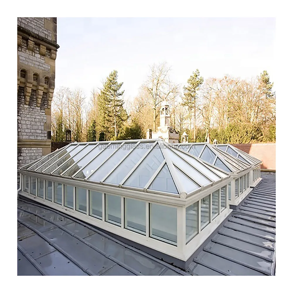 Gaoming Balcony Aluminum solatube Double Glass Skylight Roof Windows Home Skylight Window