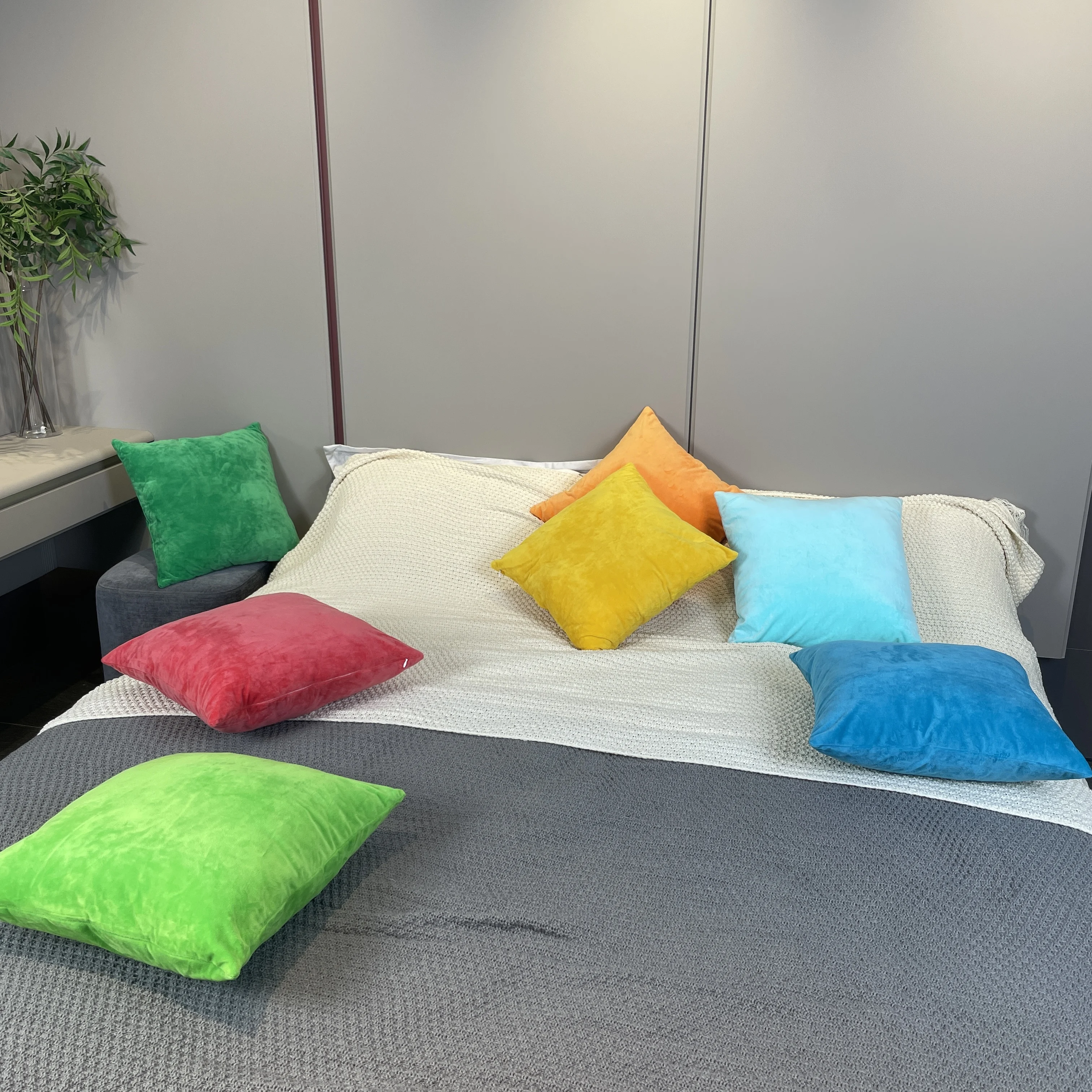 Detachable Velvet Square cushion home sofa decoration pillow home items throw pillow