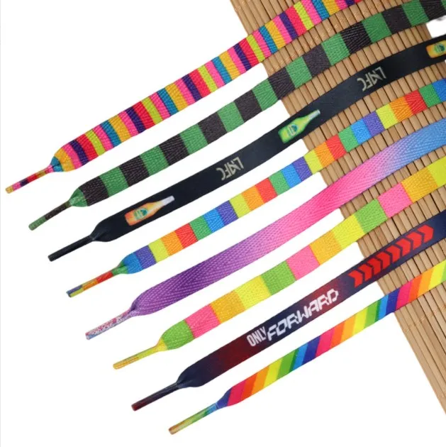 Hot Sale Cheap Logo Printed Custom Shoe Laces