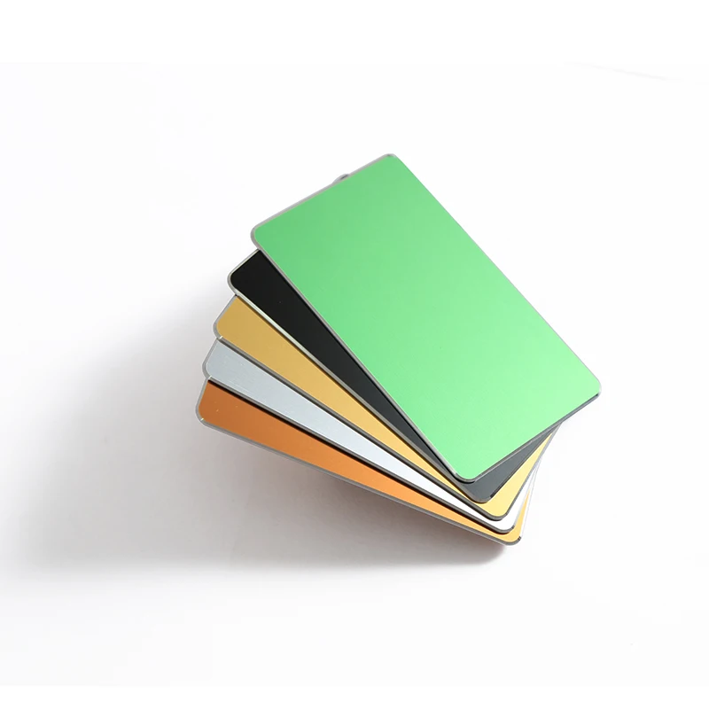 OEM Custom Design Logo engraved metal card blanks for sublimation