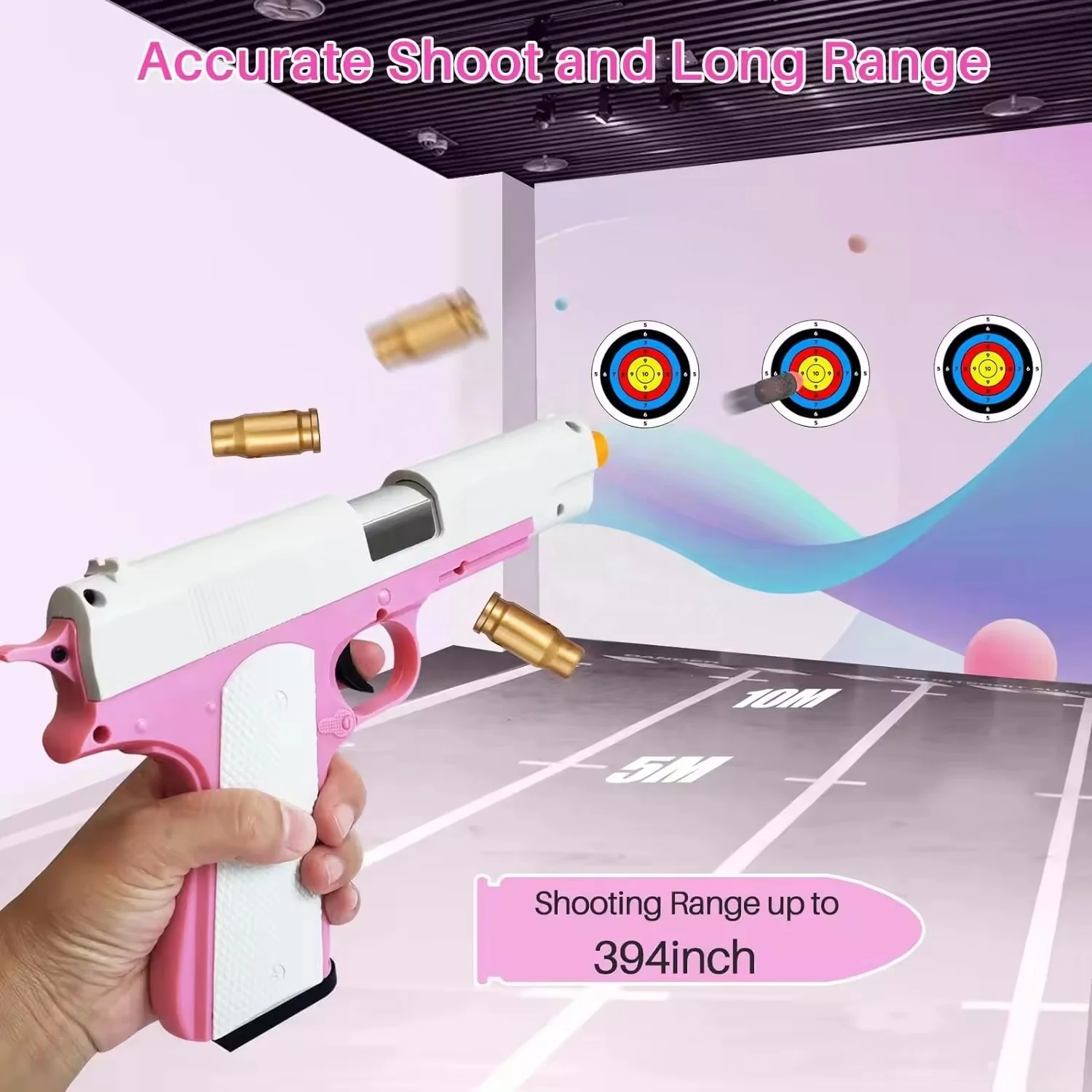 In Stock 1911 Shell Ejecting Soft Bullet Toy Gun For Adults Kids Foam Darts Blasters Small Pistol Toy Gun