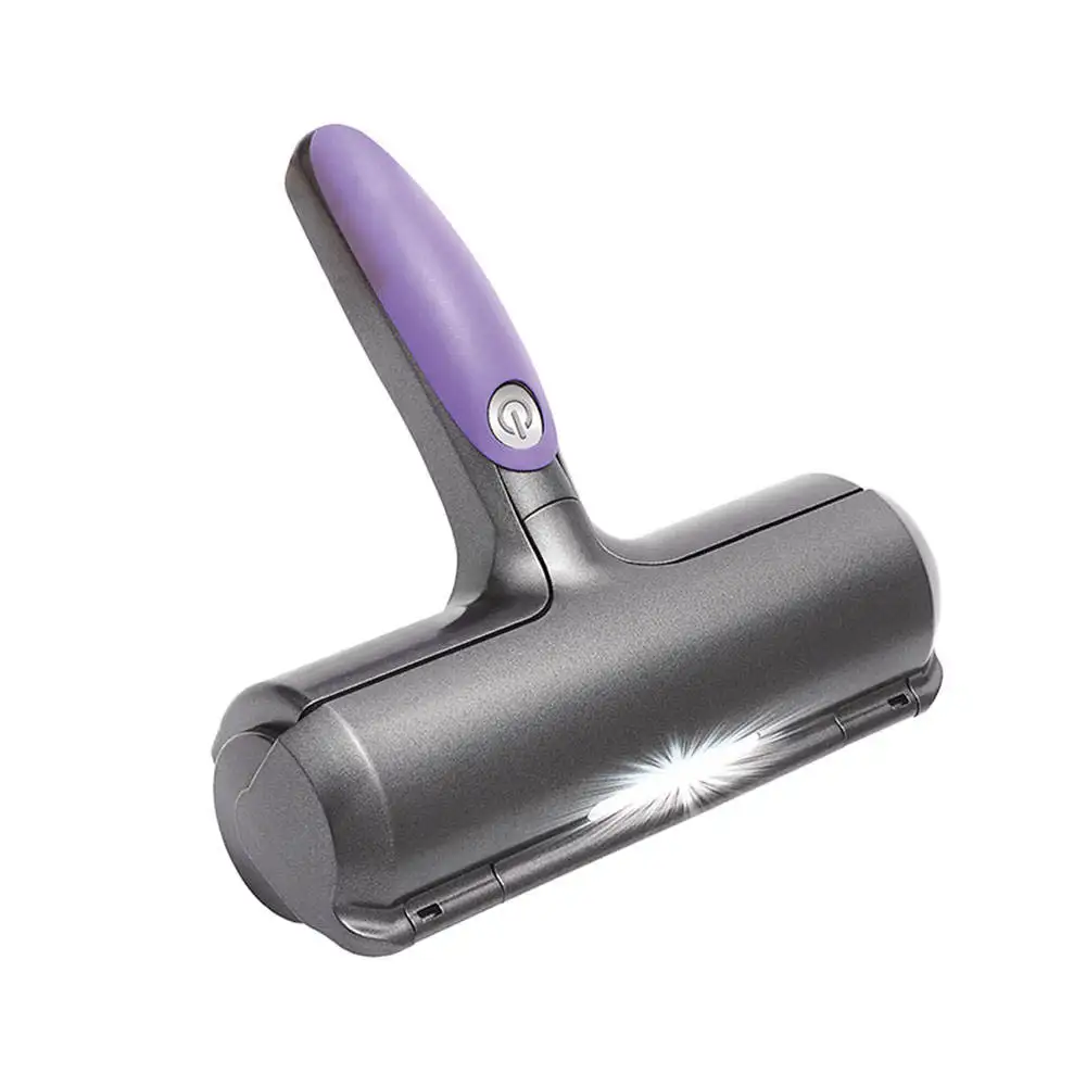 Factory Reusable Dog Hair Removal Roller for Furniture Bed Dog Cat Self-Cleaning Fur LED Pet Fur Remover