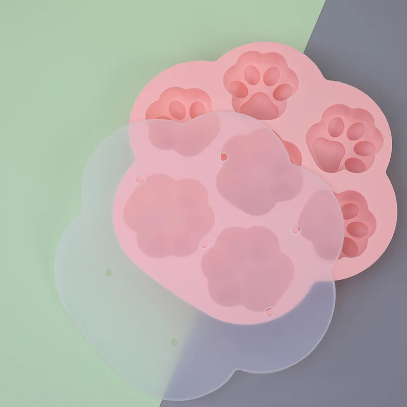 Silicone Mold For Baking Cute Cat Feet Shape Silicone Cake Molds Non-Stick Food Grade Silicone Molds