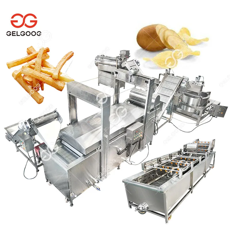 Continuous Fryers Automatically Frying Potato Chips Machine For Sale