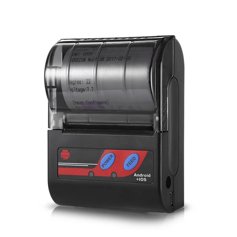 58mm Small Handheld Thermal Transfer Barcode Label Sticker Printer Machine with USB Interface