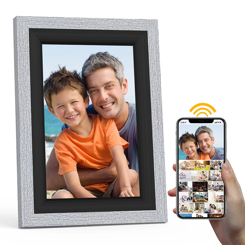 10 1 дюймовая цифровая фоторамка PRITOM 1280x800 IPS экран рамка для фотографий с