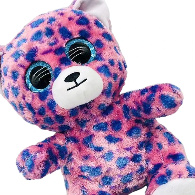Customized Soft Big Eye Plush Stuffed Doll Factory Price Big Eye Colorful Plush Teddy Bear Toys