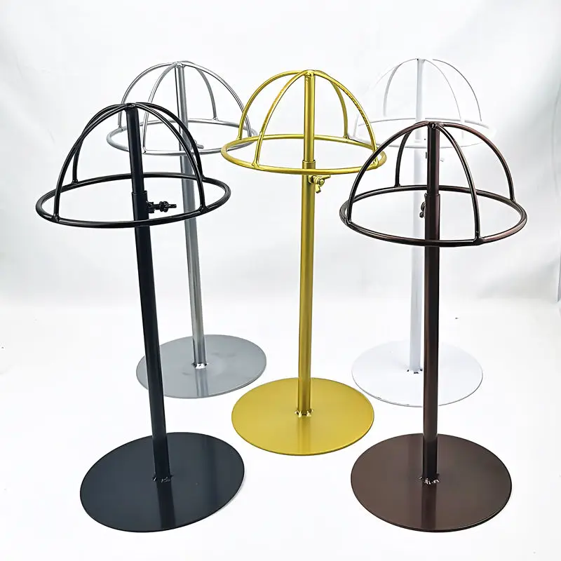 High and low adjustable hat stand display rack for supermarket stores, available in a variety of colors
