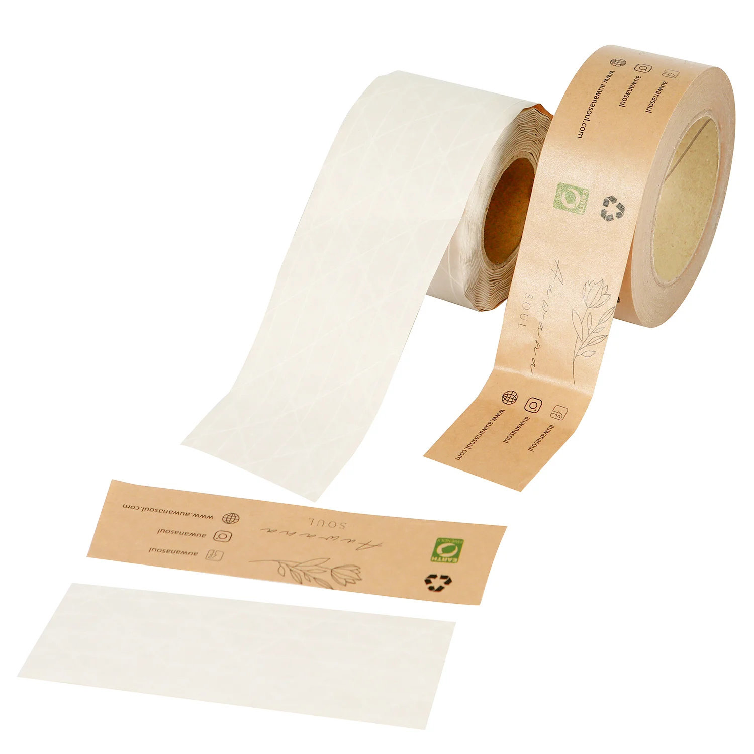 Printed Adhesive Packaging Kraft Tape Custom Logo Self Adhesive Packing Tape
