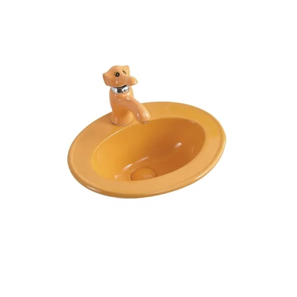 Popular Kindergarten kid sanitary wares colored ceramic WC Wall-Hung Urinals Bathroom School for children for Male child S-C4