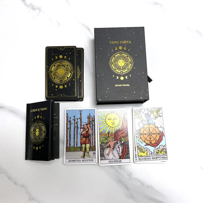 China supplies witchcraft playing cards affirmation cards game custom tarot oracle printing original tarot cards deck