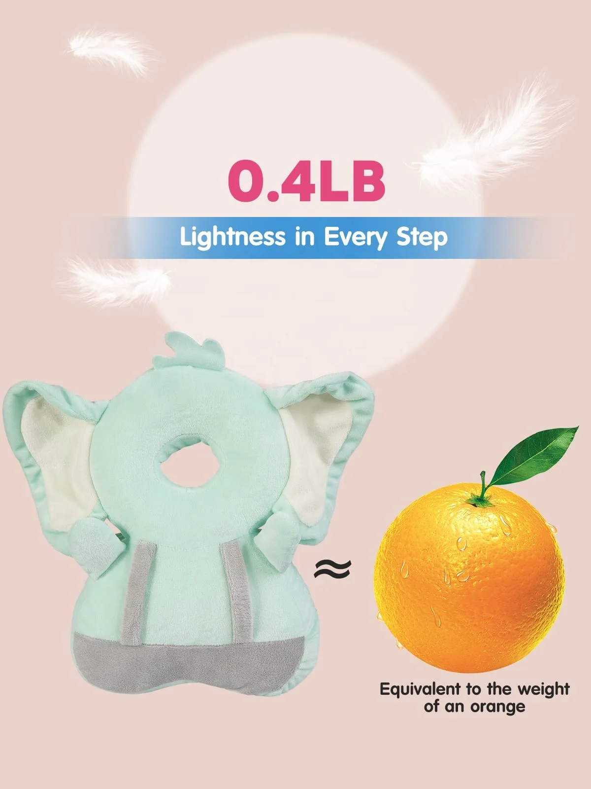 Baby Head Protector Backpack, Baby Head Protector Baby Safety Walking Anti-Fall Head Backpack Infant Toddler Boys Girls