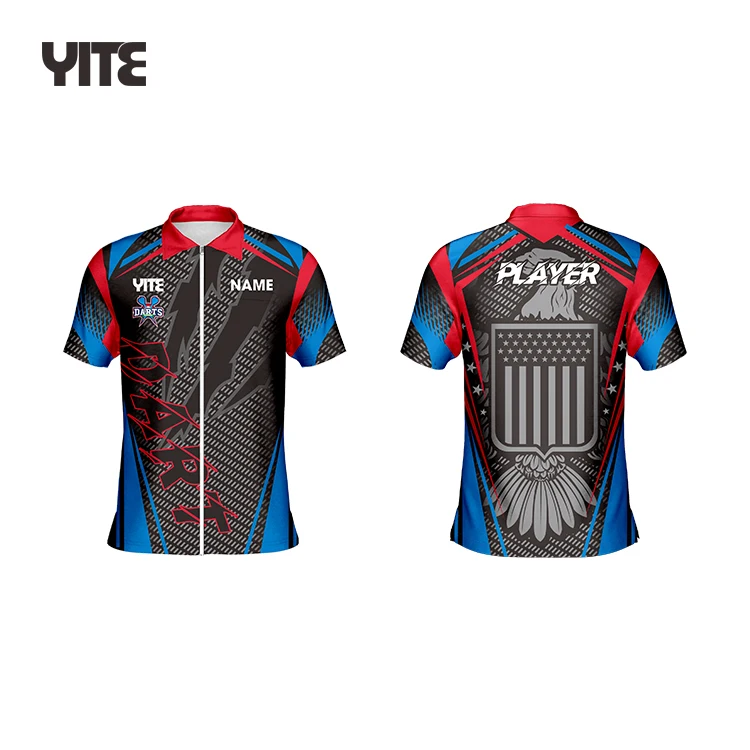 Оптовая продажа сублимированные рубашки поло для Дартс на заказ мужская спортивная