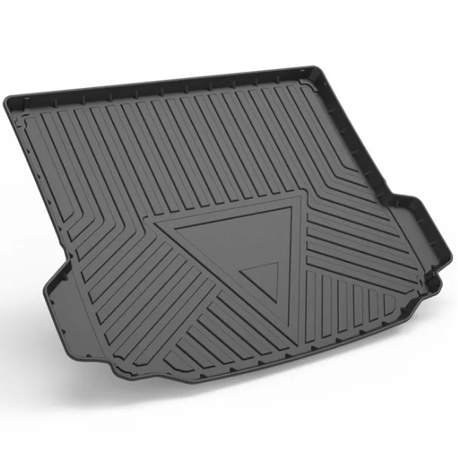 Factory All Weather Plastic Custom Vacuum Forming Auto Parts Washable Anti Slip All Around TPE 3D Rear Car Trunk Mat Waterproof