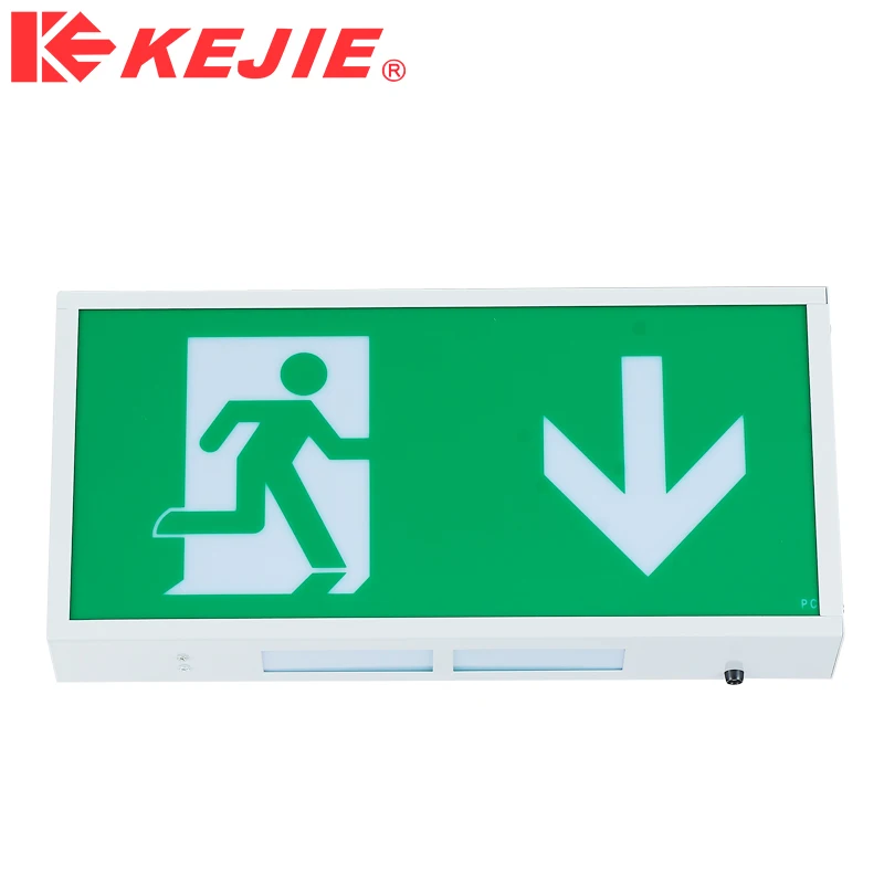 LED Exit Light Box 3W Exit Sign Evacuation Indicating Lamps Emergency Exit Box Light