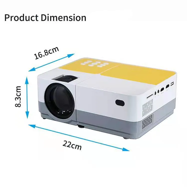 
FREE SHIPPING H3 native 1280x720 Android wifi Smart projector support 1080p HD led home proyector Large Screen video game beamer 