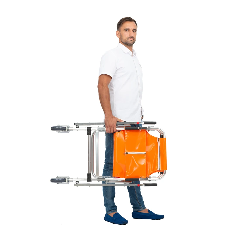 Ambulance Loading Manual Stair Chair Emergency Evacuation Stair Stretcher Trolley For Rescue
