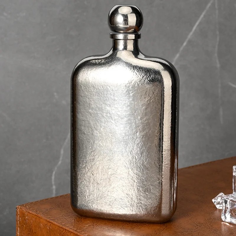 8oz titanium alloy hip flask