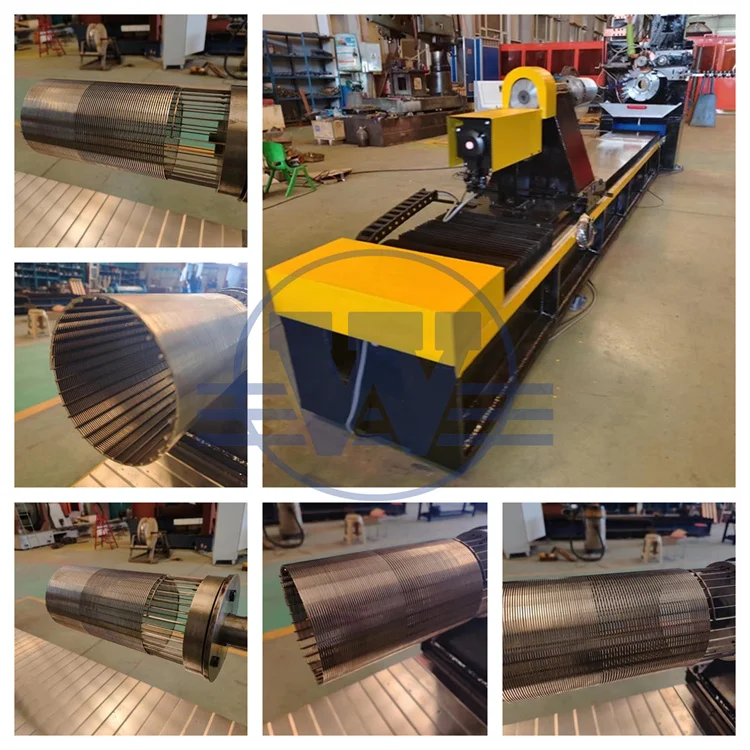 Automatic Stainless Steel Johnson Wedge Wire Screen Tube Pipe Welding Making Machine