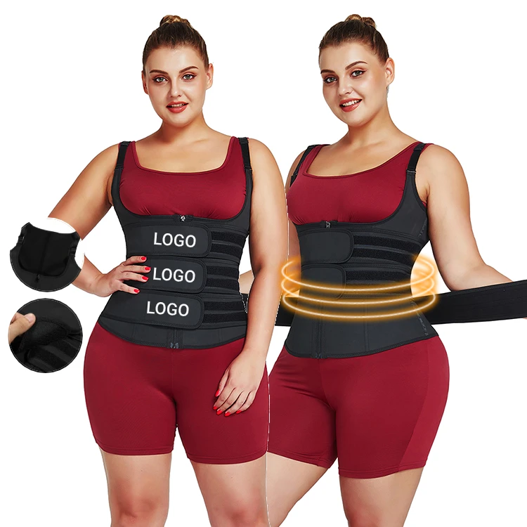
Dropshipping Plus Size Latex 3 Strap Waist Trainers Plus Size Custom Women Waist Trainer Vest 
