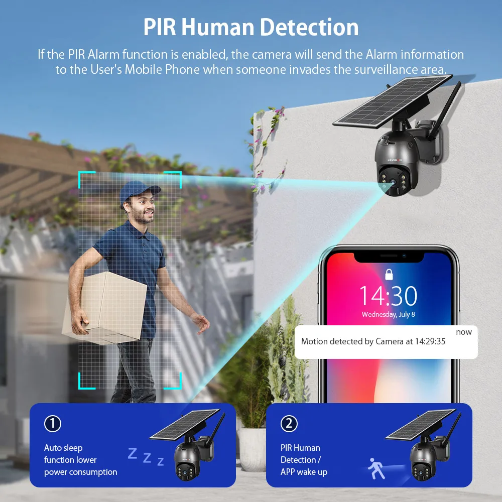 Беспроводная наружная камера безопасности LS VISION солнечная IP-камера 8 Вт перезаряжаемая батарея видео 4g Wi-Fi Сетевая