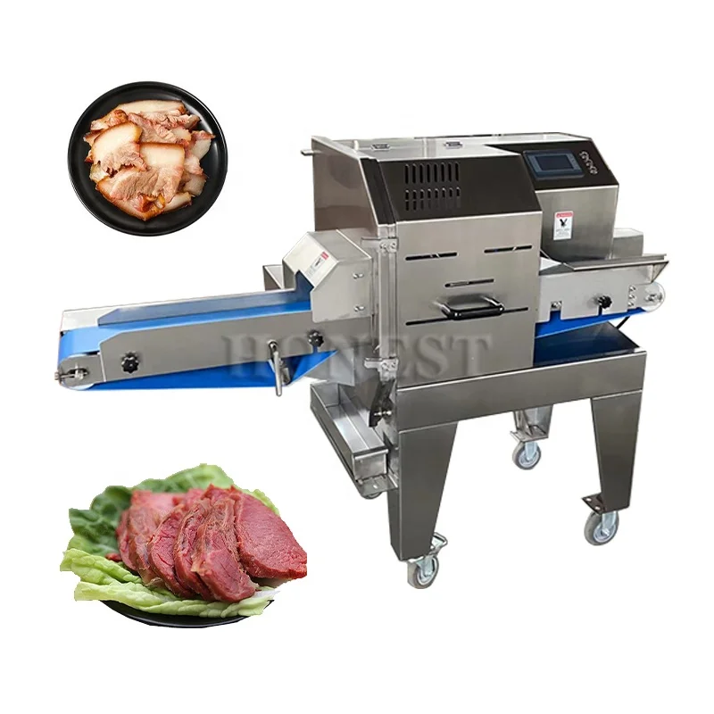 High Efficiency Slicer Machine Meat / Meat Slice Cutter / Cooked Meat Slicing Machine
