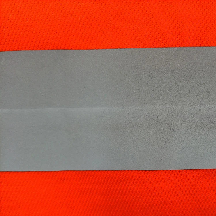 Short sleeve EN20471 polyester cotton t-shirt hivis reflective polo t shirt men uniform