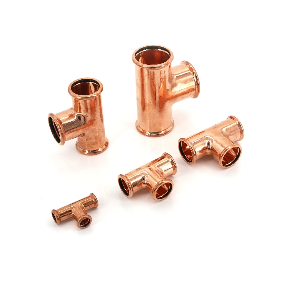 Factory WATERMARK M type Copper press fittings sheet Sleeve 22mm elbow copper brass fitting