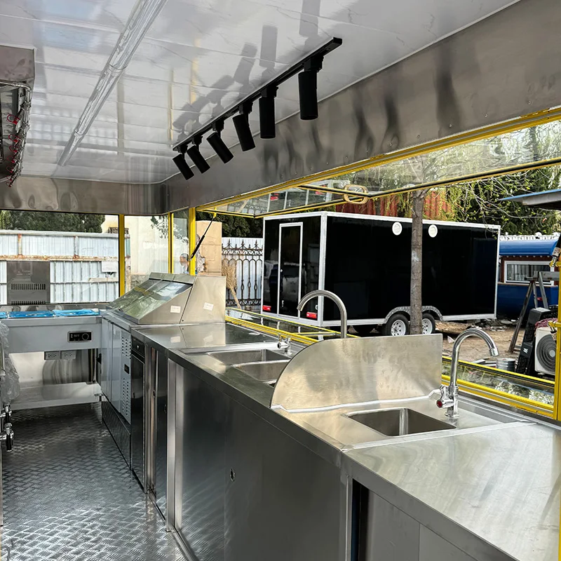 Available Fast Food Trailer /Food Truck, Street Food Cart Trailer in stock