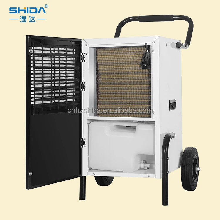 Professional Air Dryer Metal Sheet Dehumidifiers Industrial 60L Big Wheels Commercial Industrial Dehumidifier