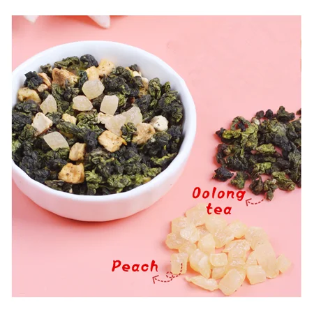 Частная этикетка органические сушеные фрукты свободный лист белый персиковый Улун чай, ароматный чай