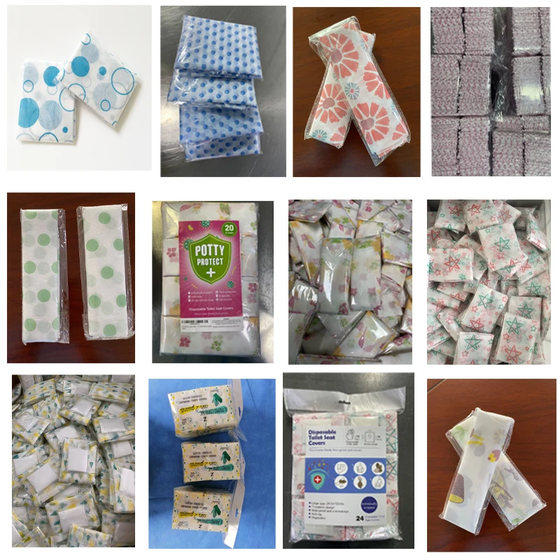 High quality toilet seat cover, customized cartoon printed non-woven fabric, disposable toilet for children