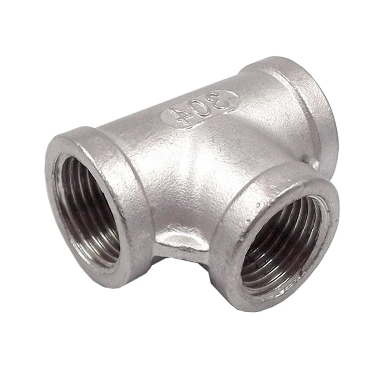 304 stainless steel tee Chinese manufacturers wholesale plumbing fittings