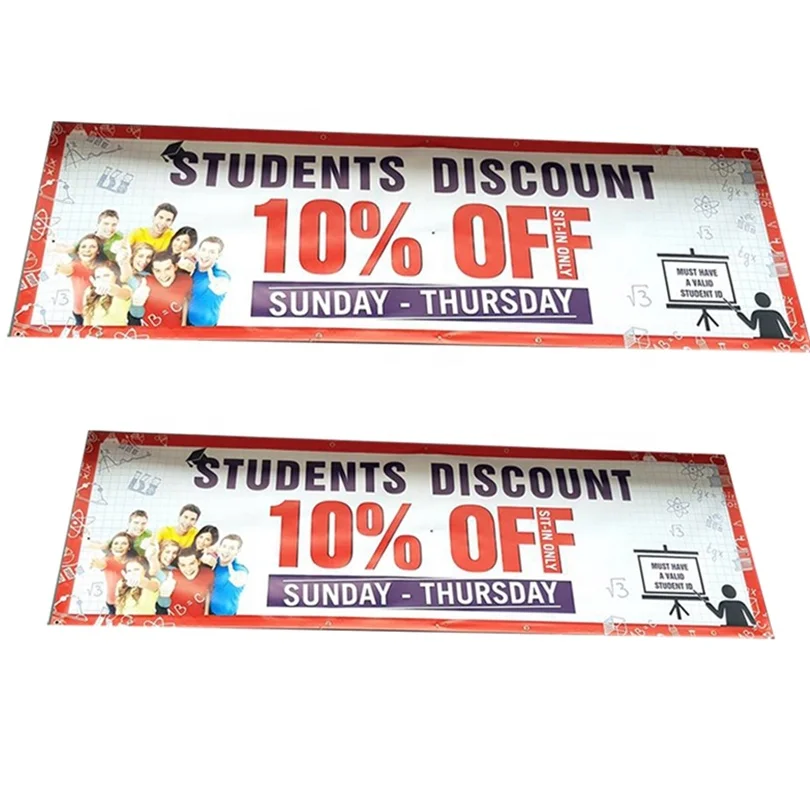 Custom colorful large size digital print outdoor pvc  mesh advertising banner for sports