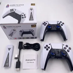 GT68 Popular Design 3D Box Portable Game Console PSP TV Stick Retro TV Game Wireless Gamepad