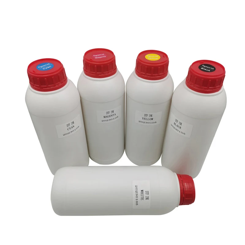 Factory Price 1L Premium DTF Textile Pigment White Ink for Epson l1800 DX5 4720 l1390  xp15000 1390 film wide format printer