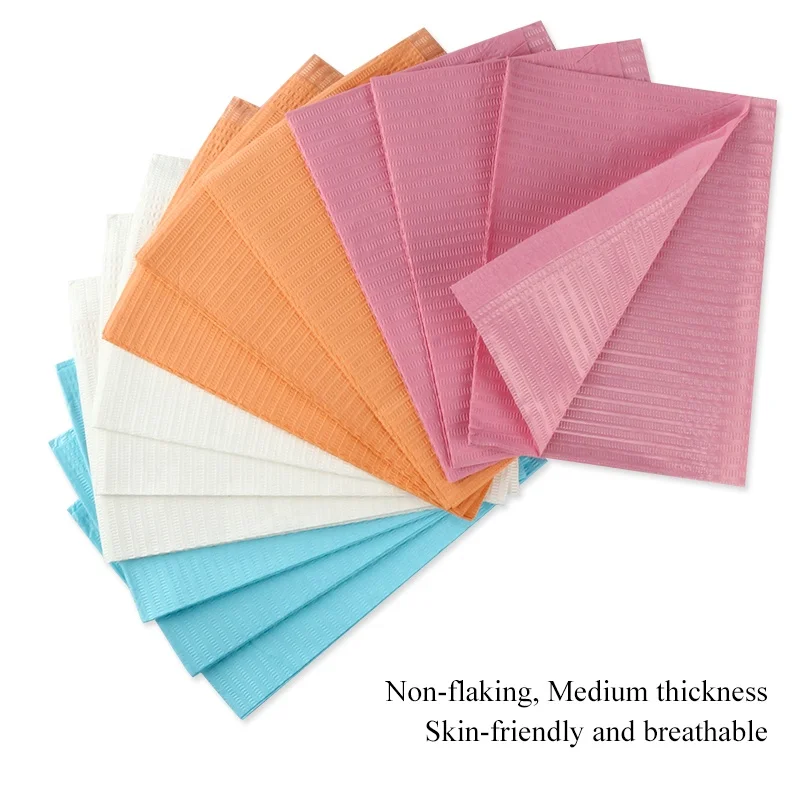 125 sheets/pack Disposable Foldable Nail Beauty Cleaning Pad  Waterproof Table Cloth Lint Paper Practice Nail Art Table Mats