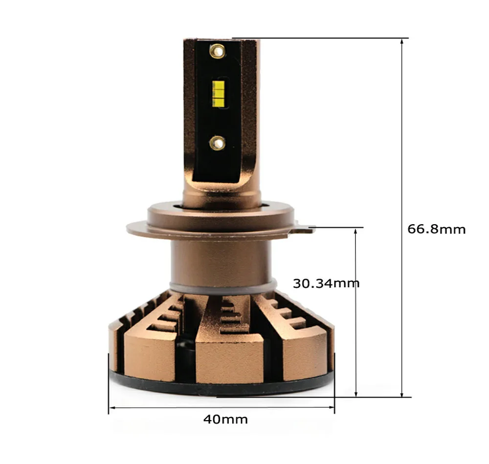 JHS Factory Price  M6S led headlight 50w 8000lm H4 H7 H11 9005  ZES chip IP68 Waterproof Auto Car Light System for car